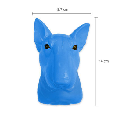 Walplus Animal Head Home Decoration Wall Art Sculpture - Blue Dog - 3
