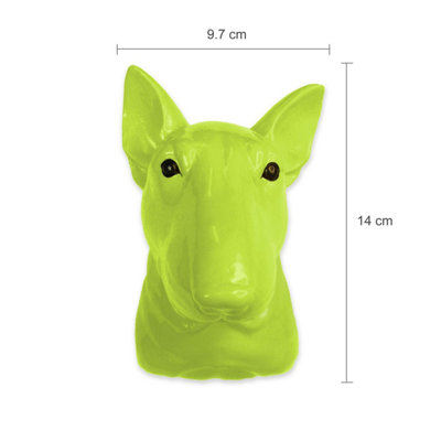 Walplus Animal Head Home Decoration Wall Art Sculpture - Green Dog - 3