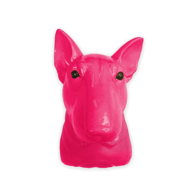 Walplus Animal Head Home Decoration Wall Art Sculpture - Pink Dog