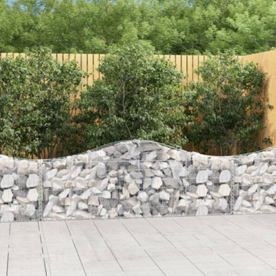 WALPLUS Arched Galvanised Iron Gabion Basket for Sound-Insulating ...