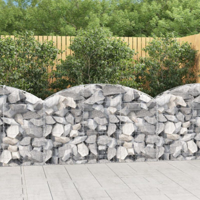 WALPLUS Arched Galvanised Iron Gabion Basket for Sound-Insulating ...