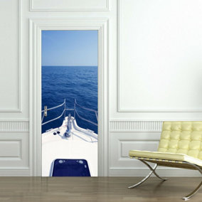 Walplus At Sea Door Mural Self-Adhesive Decoration Decals Living Room Diy X 2 Packs