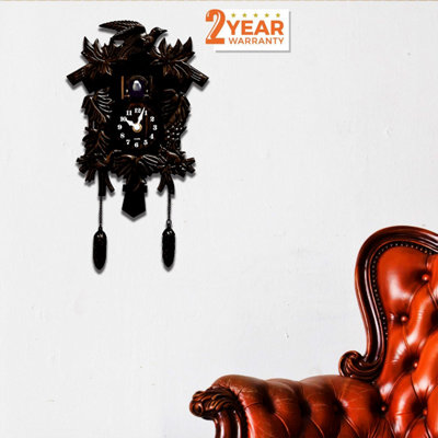 Walplus Black Forest Vintage Wall Clock Cuckoo