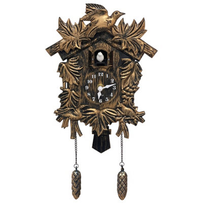 Walplus Brown Vintage Wall Clock Cuckoo - 4