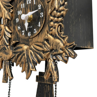 Walplus Brown Vintage Wall Clock Cuckoo - 5
