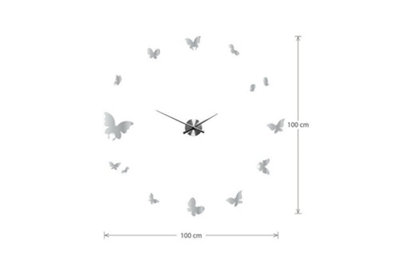 Walplus Butterflies Mirror Wall Clock - 4