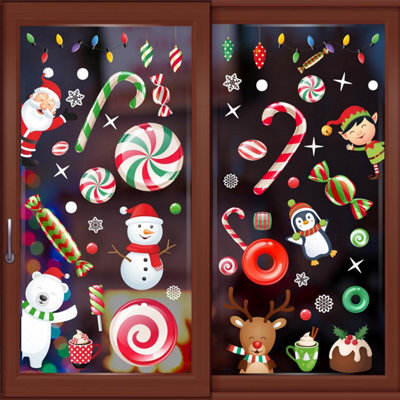 Walplus Candy Winterland With Friends Window Cling | DIY at B&Q