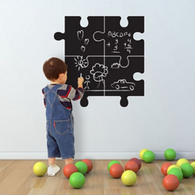 Walplus Chalkboard Wall Stickers Home Family Decoration Decal Art Puzzle 27cm x 27cm