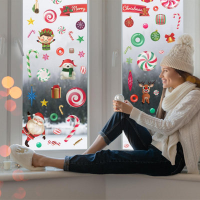 Walplus Christmas Crew In Candyland Window Clings Rooms Décor