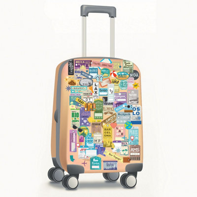 Walplus Classic Luggage Labels Travel Mural Wall Stickers Decoration Home 60Cm X 50Cm Kids Sticker PVC Multicoloured