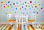 Walplus Colourful Watercolour Stars Home Decor Nursery Decor Big Wall Decor Wall Sticker Kids Sticker PVCgreen, Yellow, Red