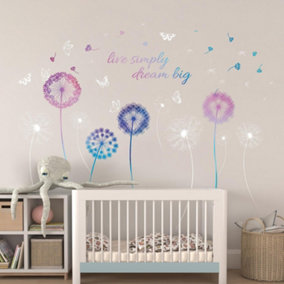 Walplus Combo Adult Live Simply with Butterflies Wall Stickers