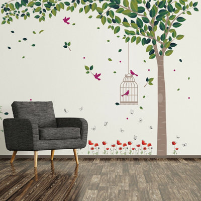Walplus Combo Adult Spring garden Wall Sticker