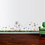 Walplus Combo Kids - British Colourful Grass x 2 - Wall Sticker Pink Dandelion x 1 PVC