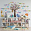 Walplus Combo Kids - Happy London Zoo with Colourful Quotes Wall Sticker PVC