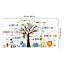 Walplus Combo Kids - Happy London Zoo with Colourful Quotes Wall Sticker PVC