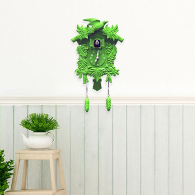 Walplus Cuckoo Wall Clock Home Décor - Green - 4