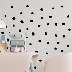 Walplus Dalmatian Polka Dots Classic Black Kids Sticker PVC