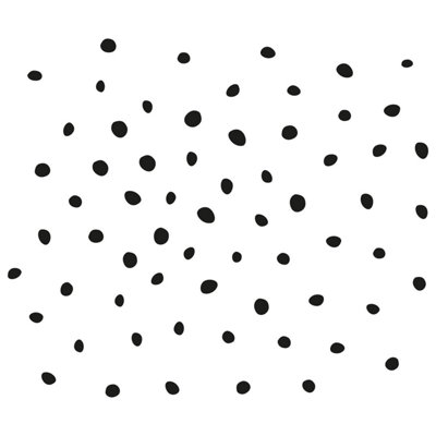 Walplus Dalmatian Polka Dots Classic Black X 2 Kids Sticker PVC - 5