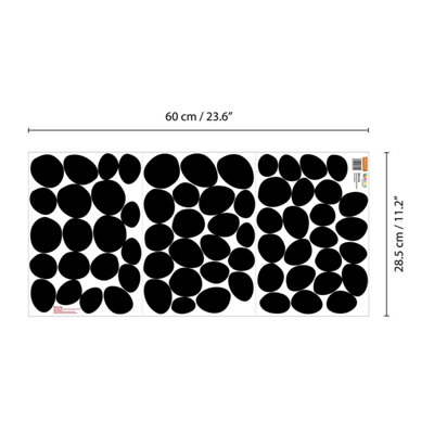 Walplus Dalmatian Polka Dots Classic Black X 5 Kids Sticker PVC - 7