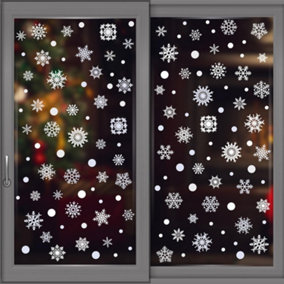 Walplus Delicate Lace Snowflakes Window Clings Rooms Décor