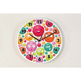 Walplus Fuzzies Children Clock - 25 cm / 9.8 in