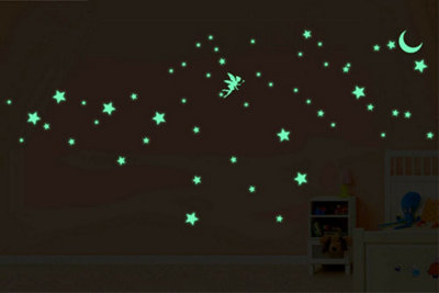 Walplus Glow in Dark Magic Night Wall Stickers Decal Living Room Decor Bedroom Glow in Dark Stickers Stock Clearance