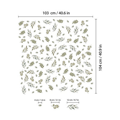 Walplus Green Leaves Window Clings Rooms Décor - 3