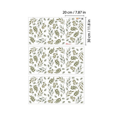 Walplus Green Leaves Window Clings Rooms Décor - 4