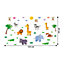 Walplus Jungle Animals, Children Wall Stickers, Diy Art, Nursery Decorations Kids Sticker PVC Green