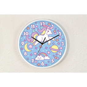 Walplus Magic Unicorn Children Clock - 25 cm / 9.8 in