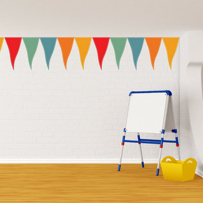 Walplus Party Flags Kids Sticker PVC Multicoloured