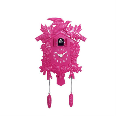 Walplus Pink Vinatge Wall Clock Cuckoo - 6