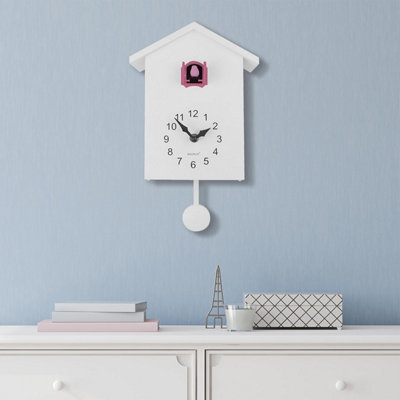 Walplus Pink Window Wall Clock Cuckoo - 7