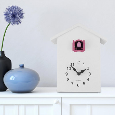 Walplus Pink Window Wall Clock Cuckoo - 1