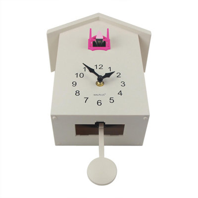 Walplus Pink Window Wall Clock Cuckoo - 4