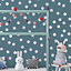 Walplus Polka Dots Holographic X 2 Kids Sticker Aluminium Film Silver