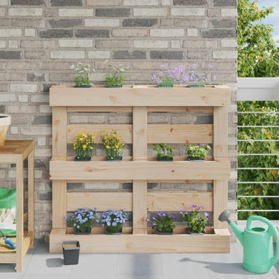 WALPLUS Polypropylene Garden Flower Box Modern Design for Euro Pallets