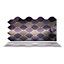 Walplus Purple Shade Leaf Tile Stickers 2D Multipack 48Pcs