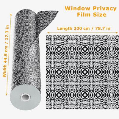 Walplus Rhombus Pattern Window Privacy Film Windows Clings - 7