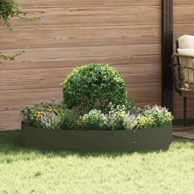 WALPLUS Round Steel Garden Planter Ring Modern Design
