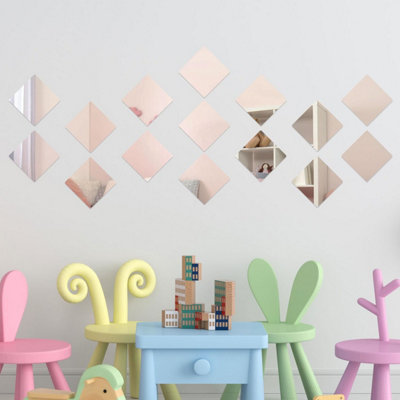 50 Pack Square Mirror Tiles, 3 Inches Small Glass Mirrors For Crafts Diy Projects Mosaics Art Supplies And Home Decor 178450119970996233