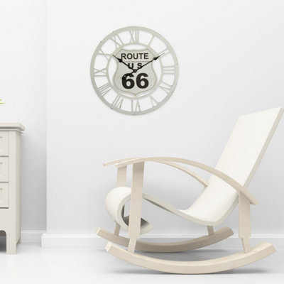 Walplus Route Iron Wall Clock White - 60 cm / 23.6 in
