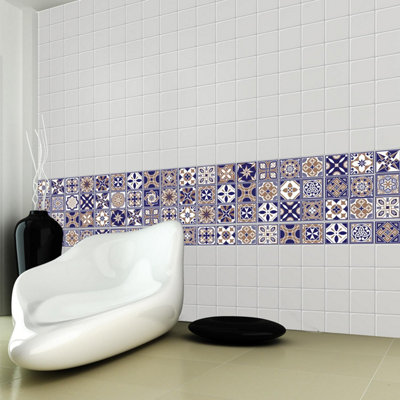 Walplus Royal Tile Stickers Room Décor PVC DIY at B&Q