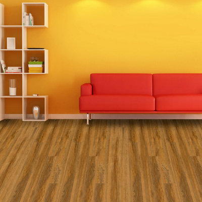 Walplus Rusty Brown Wood Look Vinyl Flooring 15 pcs - 3