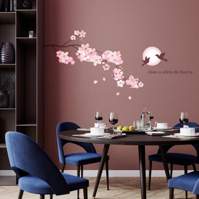 Walplus Sakura Night Kids Sticker PVC Pink - 3