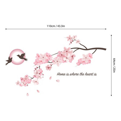 Walplus Sakura Night Kids Sticker PVC Pink - 4