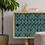 Walplus Shimmering Green Honeycomb Hexa Tile Stickers 2D Multipack 36Pcs