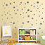 Walplus Silver Metallic Stars Home Decor, Nursery Decor, Big Wall Decor, Wall Stickers Kids Sticker PVC Silver