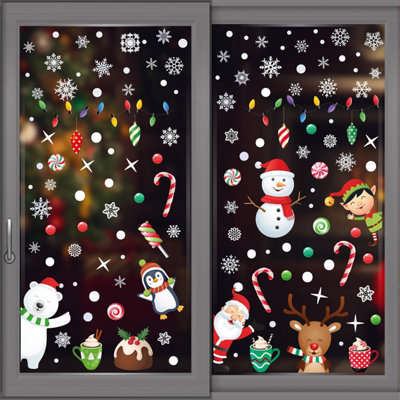 Walplus Snowy Winterland With Friends Window Cling | DIY At B&Q